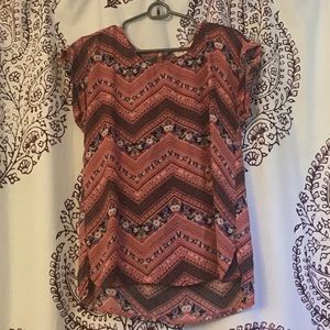 Pink Republic Pink Floral Patterned Top